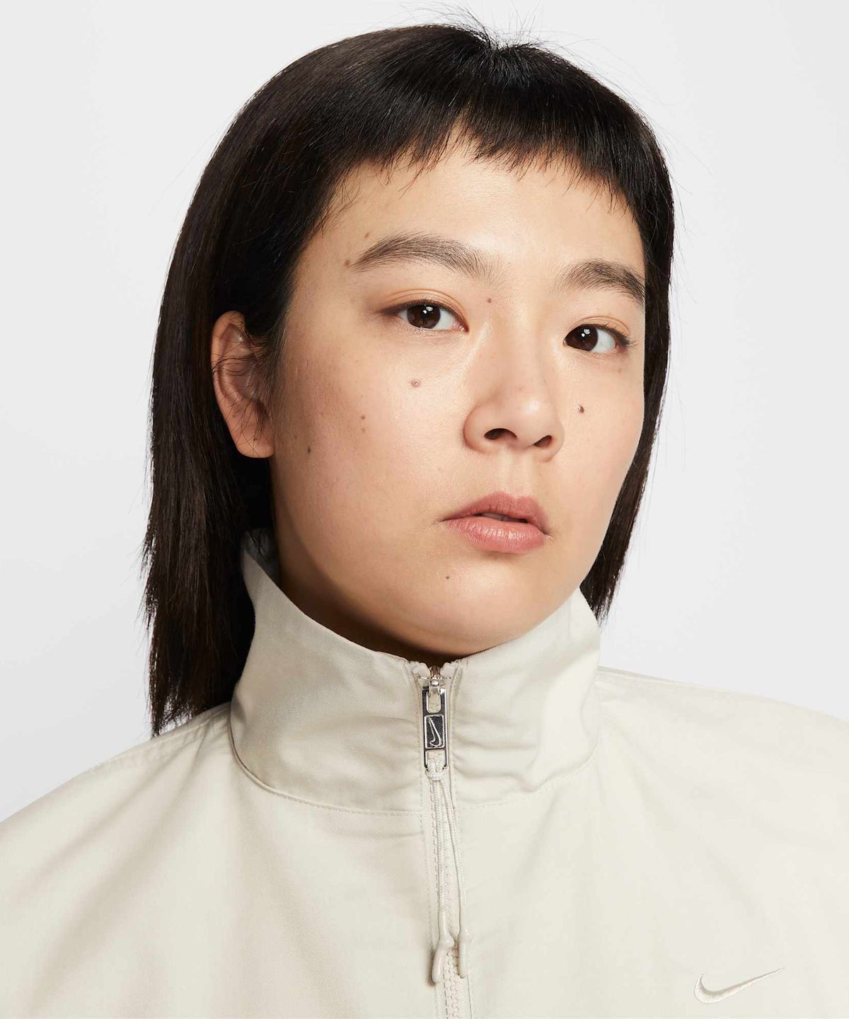 나이키(NIKE) 스포츠웨어 오버사이즈 우븐 재킷 W - 라이트 본:헤더:라이트 본 / IF5452-072