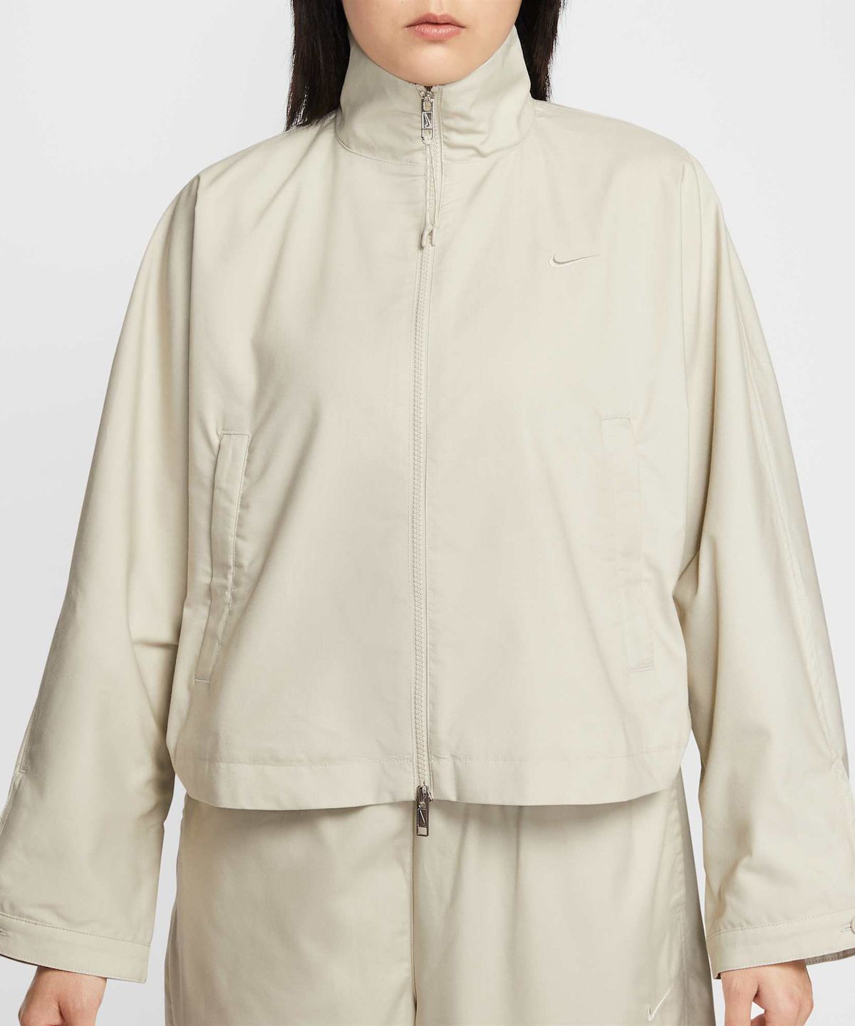 나이키(NIKE) 스포츠웨어 오버사이즈 우븐 재킷 W - 라이트 본:헤더:라이트 본 / IF5452-072