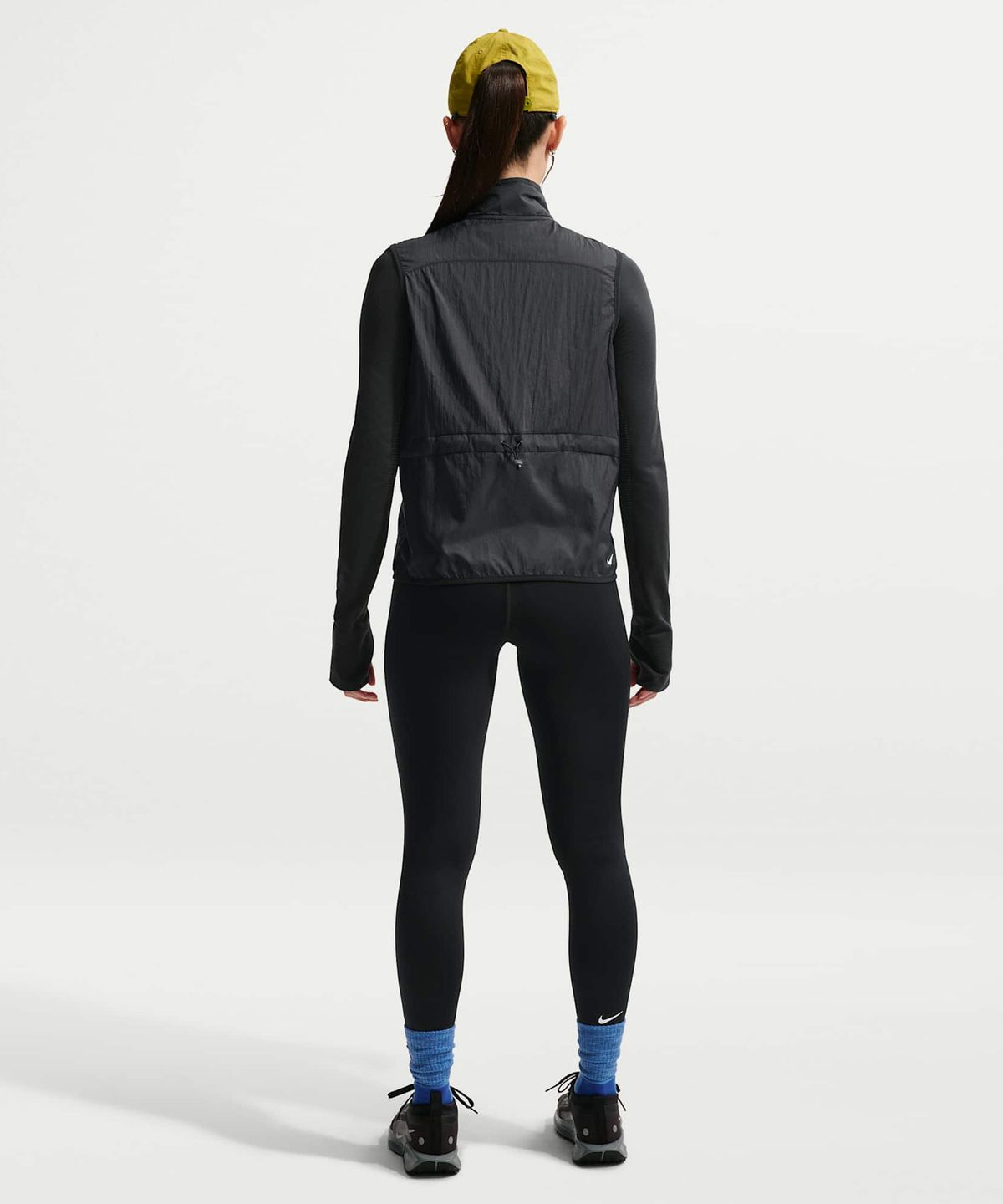 나이키(NIKE) ACG 드라이 핏 하이웨이스트 7/8 트레일 러닝 레깅스 W - 블랙:서밋 화이트 / IO9646-010