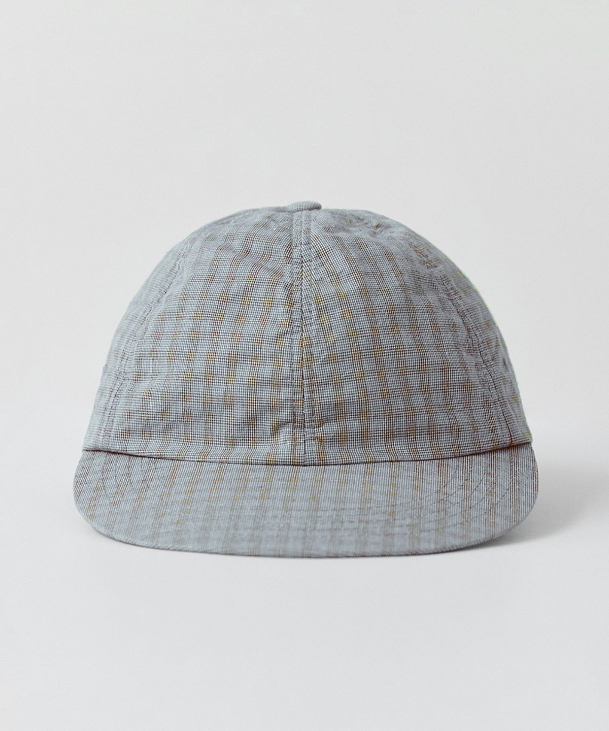 러프사이드(ROUGHSIDE) Washed 6panel Cap Sky Blue Glen Check