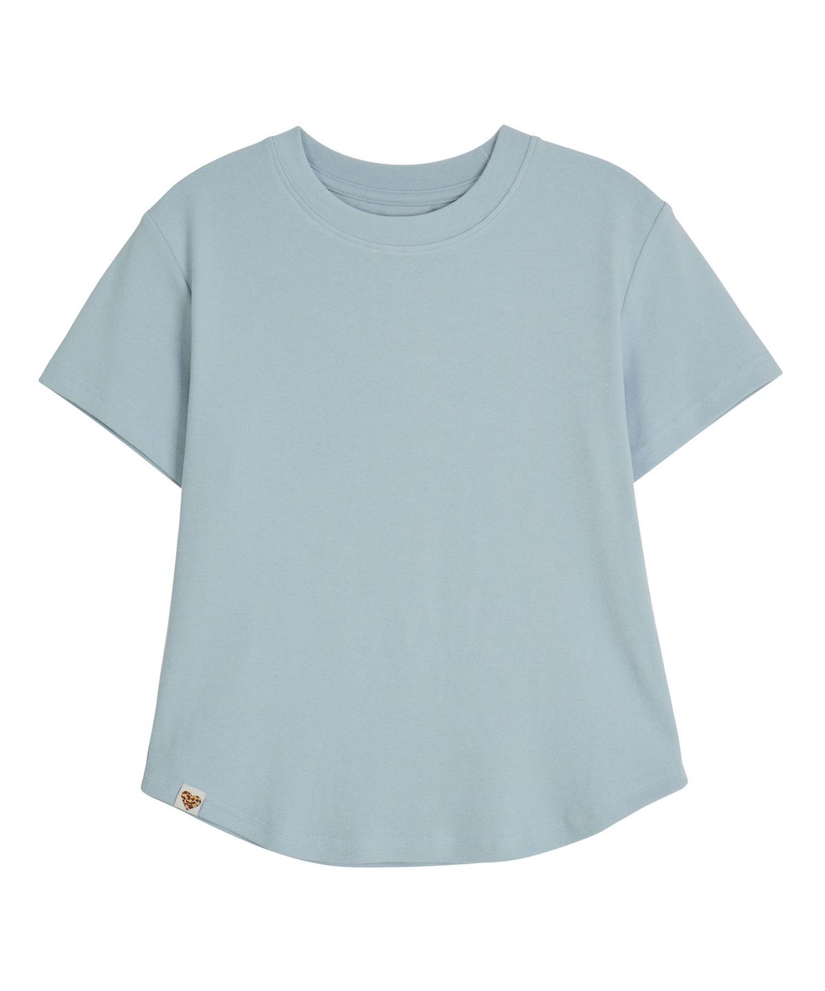 에르에르(ERER) Logo Label Short-sleeved T-shirt Blue