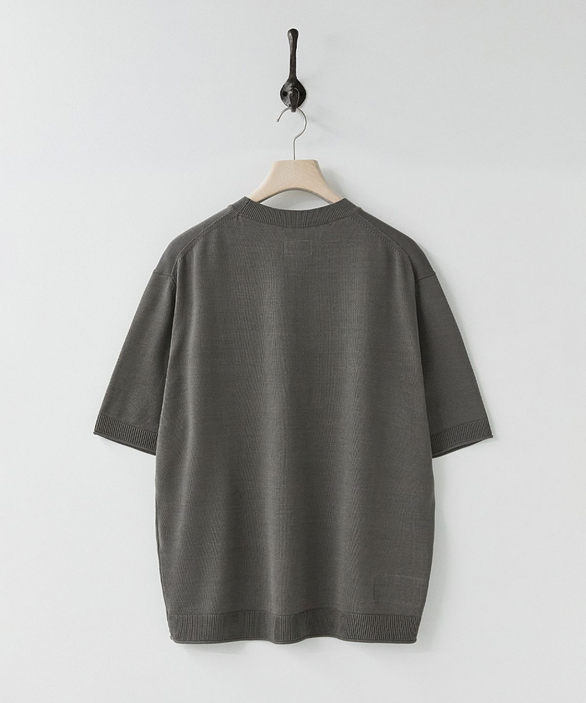 러프사이드(ROUGHSIDE) Curly Half Knit Mud