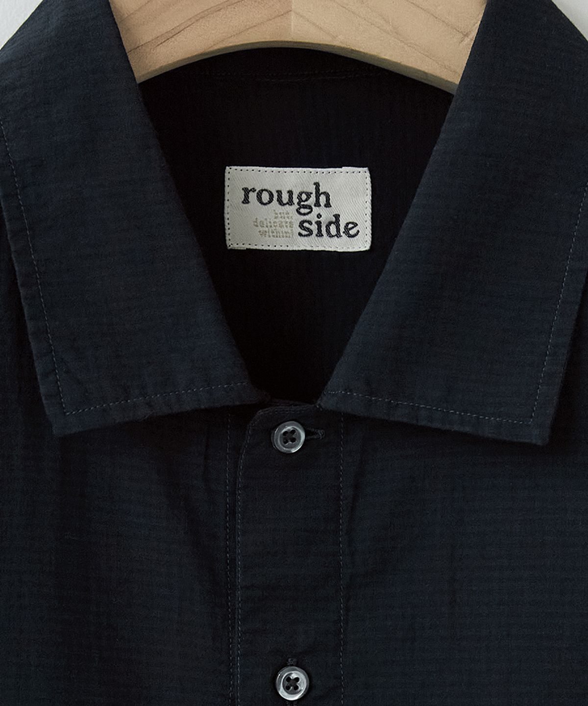러프사이드(ROUGHSIDE) Surplus Shirt D.Navy