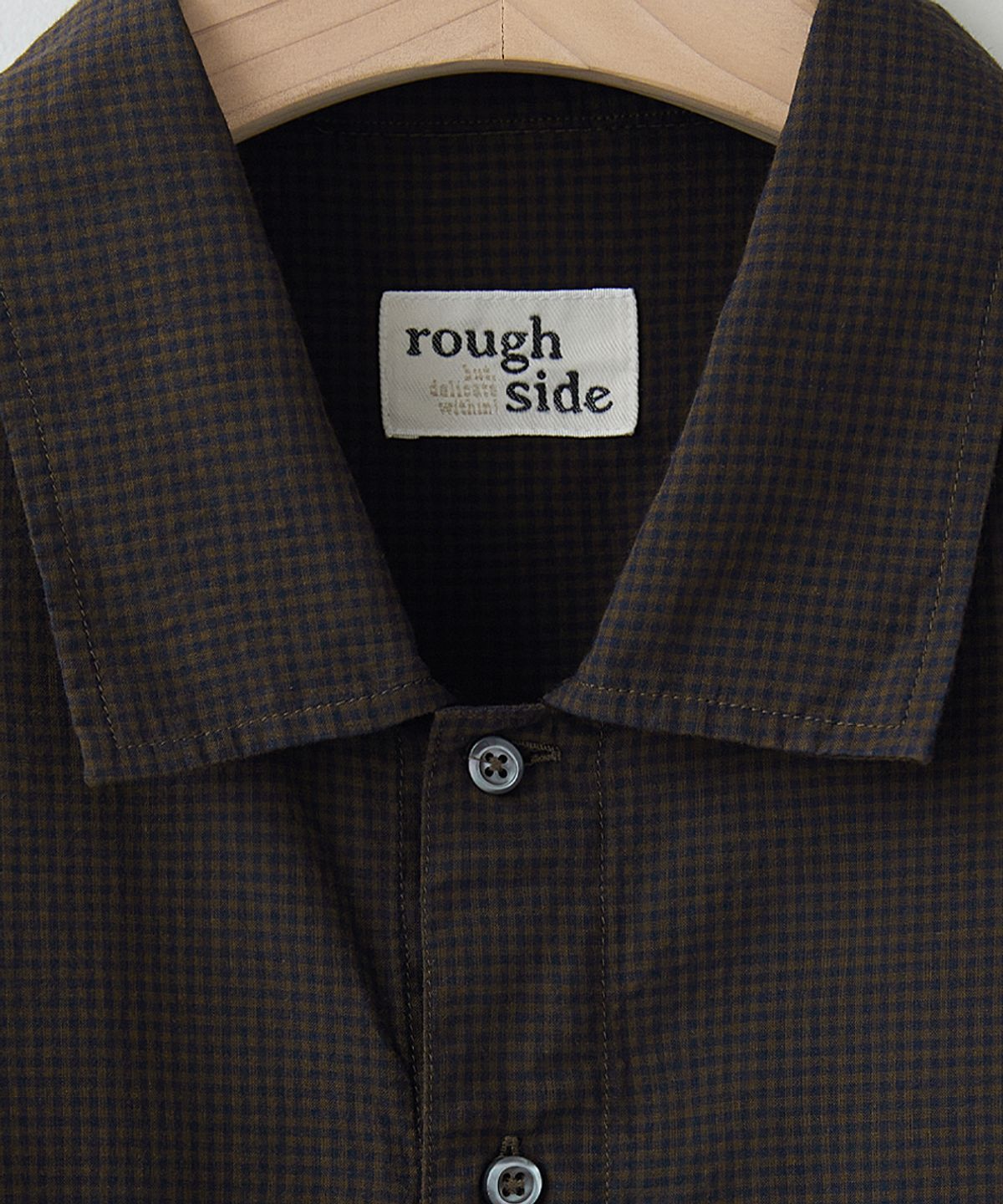 러프사이드(ROUGHSIDE) Surplus Shirt D.Brown