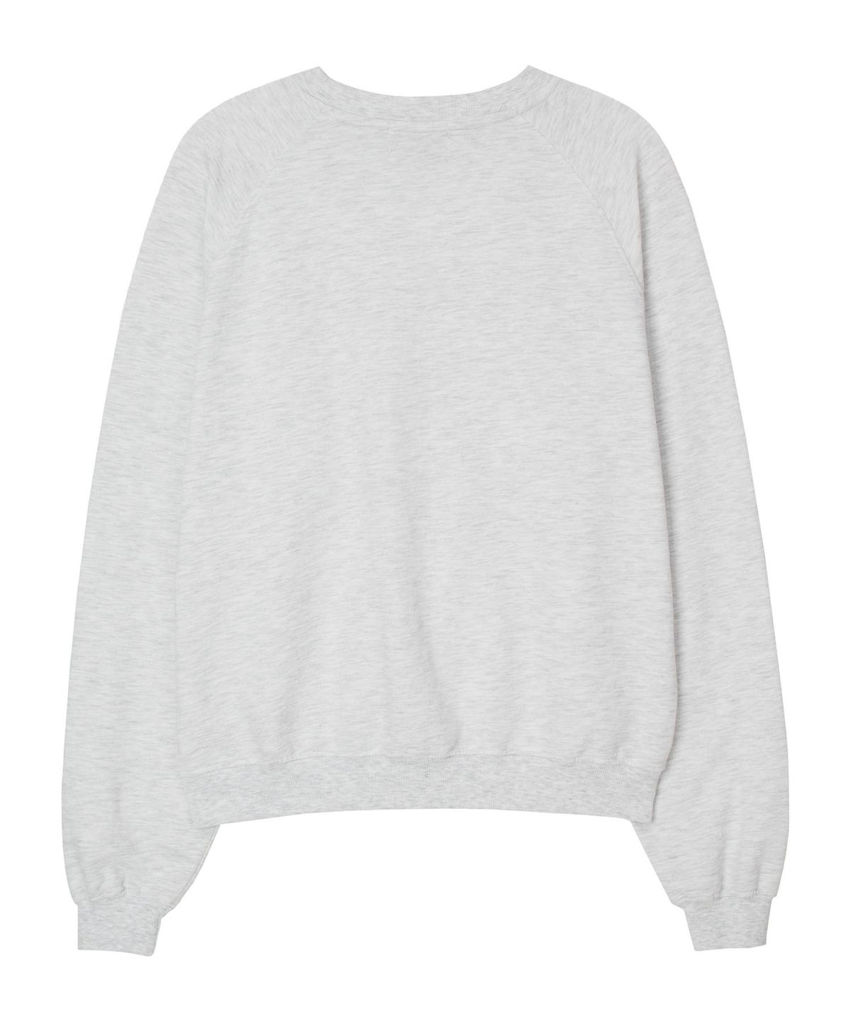 에르에르(ERER) College Vintage Raglan Sweatshirt Melange Gray