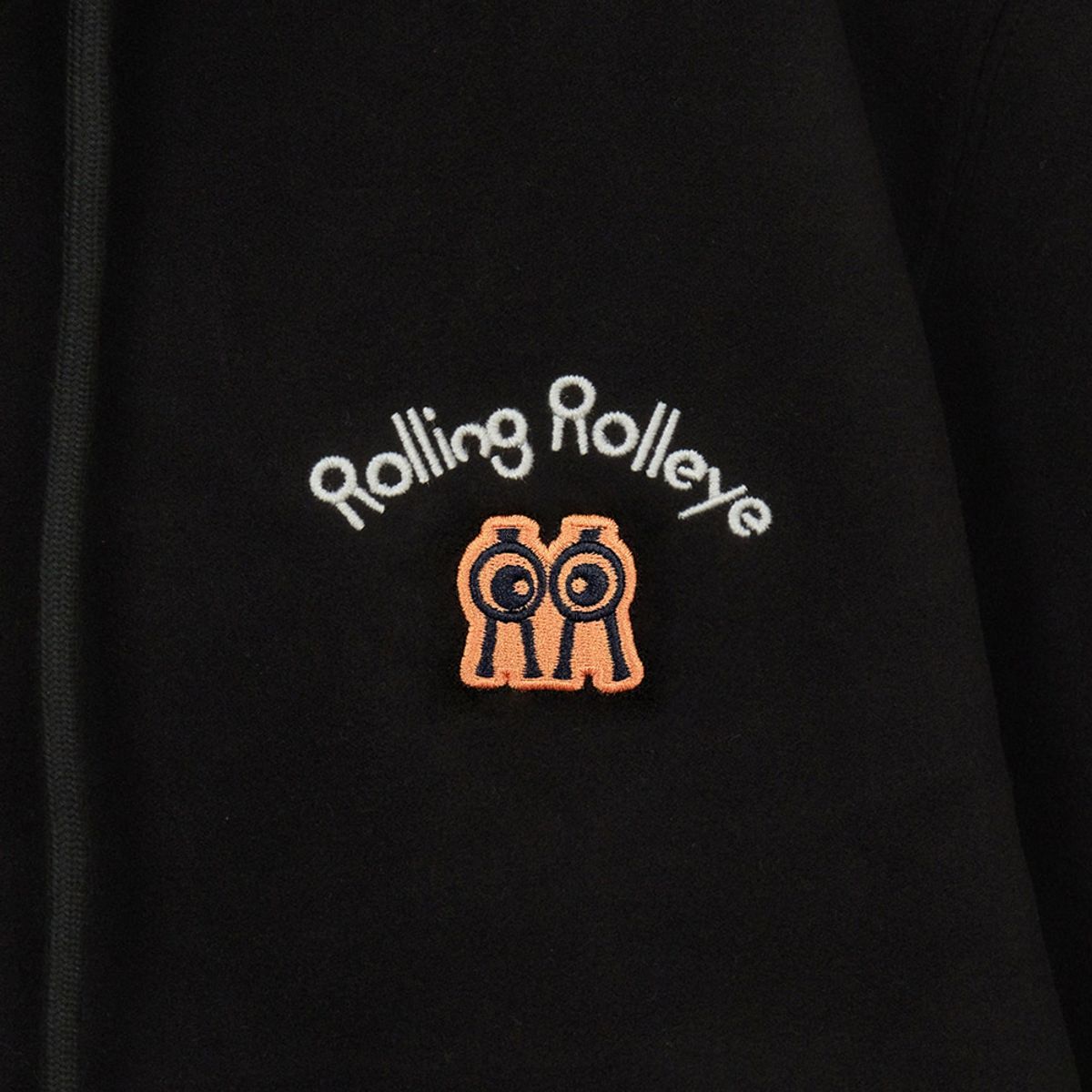 롤링롤라이(ROLLINGROLLEYE) 집업후드 네스트 블랙 Zip-Up Hoodie Nest Black