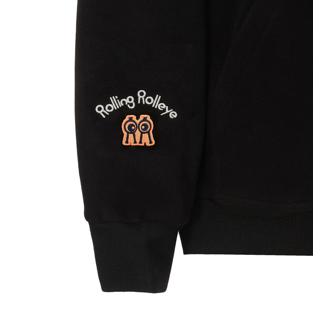 롤링롤라이(ROLLINGROLLEYE) 집업후드 네스트 블랙 Zip-Up Hoodie Nest Black