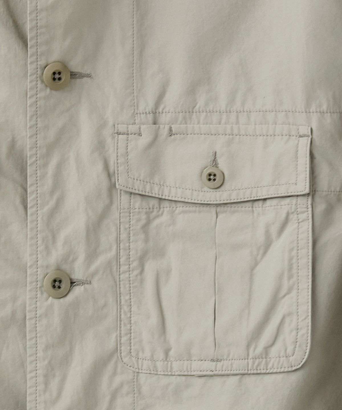 러프사이드(ROUGHSIDE) Utility Over Jacket Oatmeal