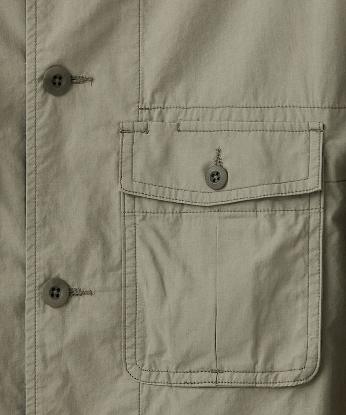 러프사이드(ROUGHSIDE) Utility Over Jacket Light Olive