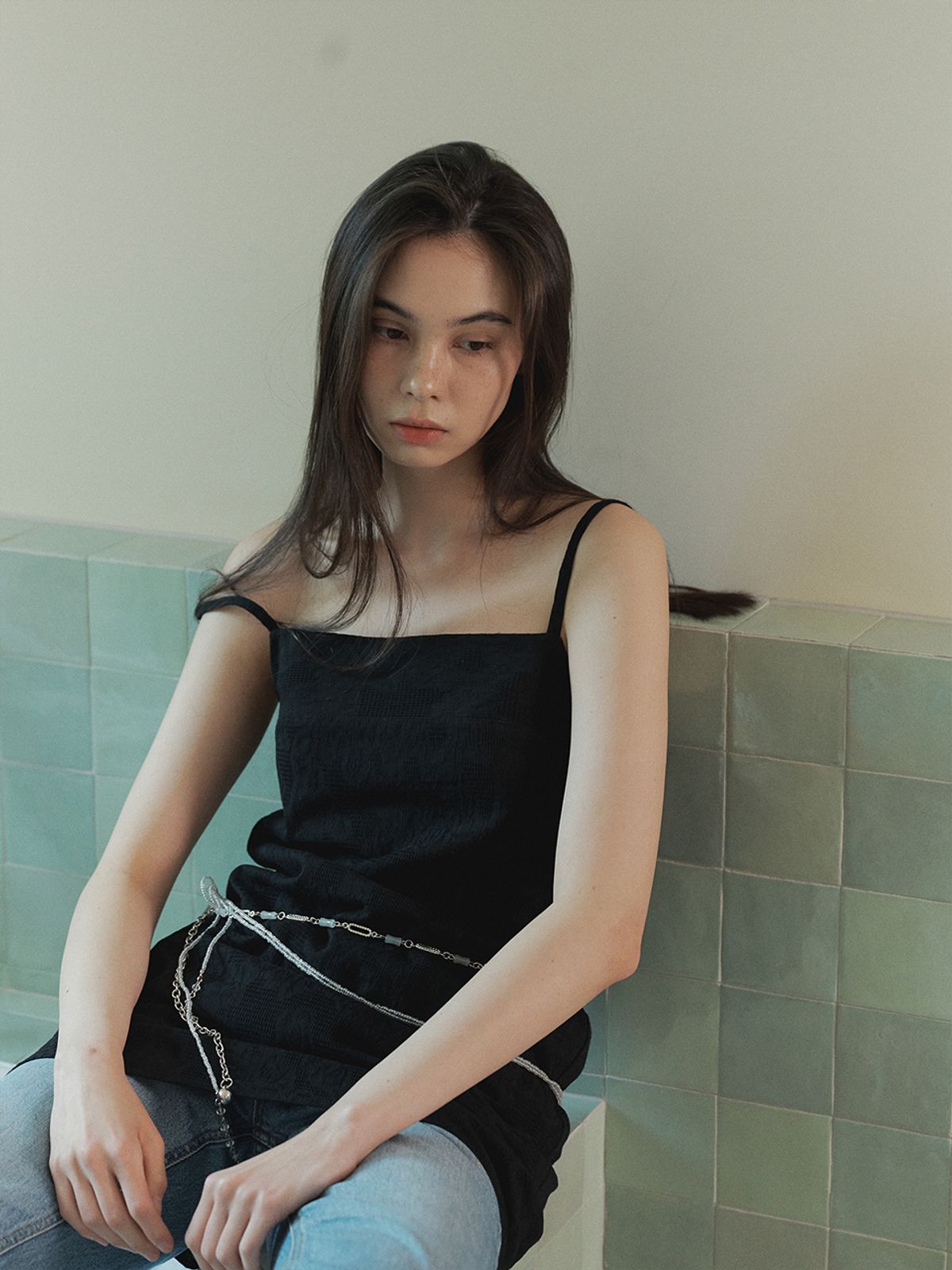 어펙션(AFFECTION) Jacquard Dress (Black)