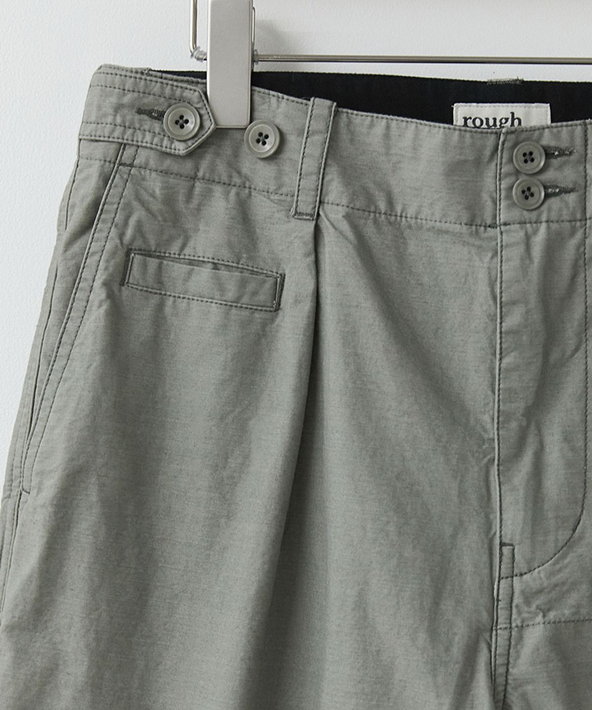 러프사이드(ROUGHSIDE) Combat Trousers Light Grey