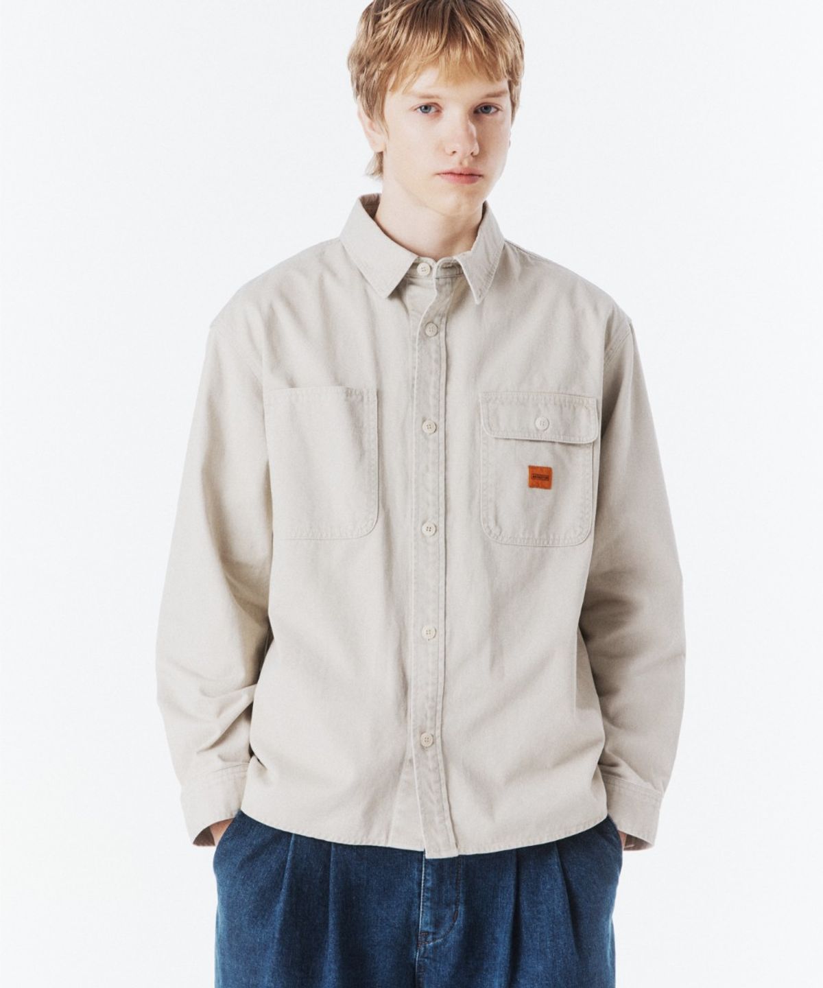브롬톤 런던(BROMPTON LONDON) DENIM SHIRT - CREAM (P261MSH401)