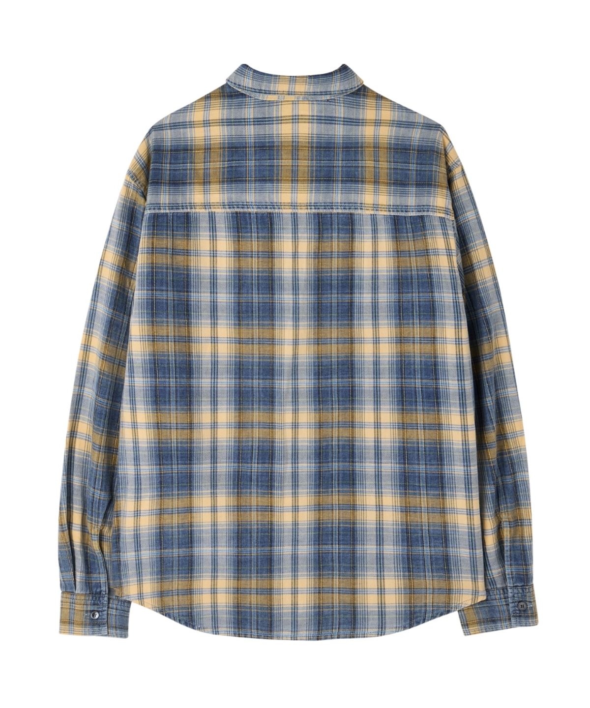 브롬톤 런던(BROMPTON LONDON) 1975 DENIM CHECK SHIRT - MUSTARD (P261USH403)
