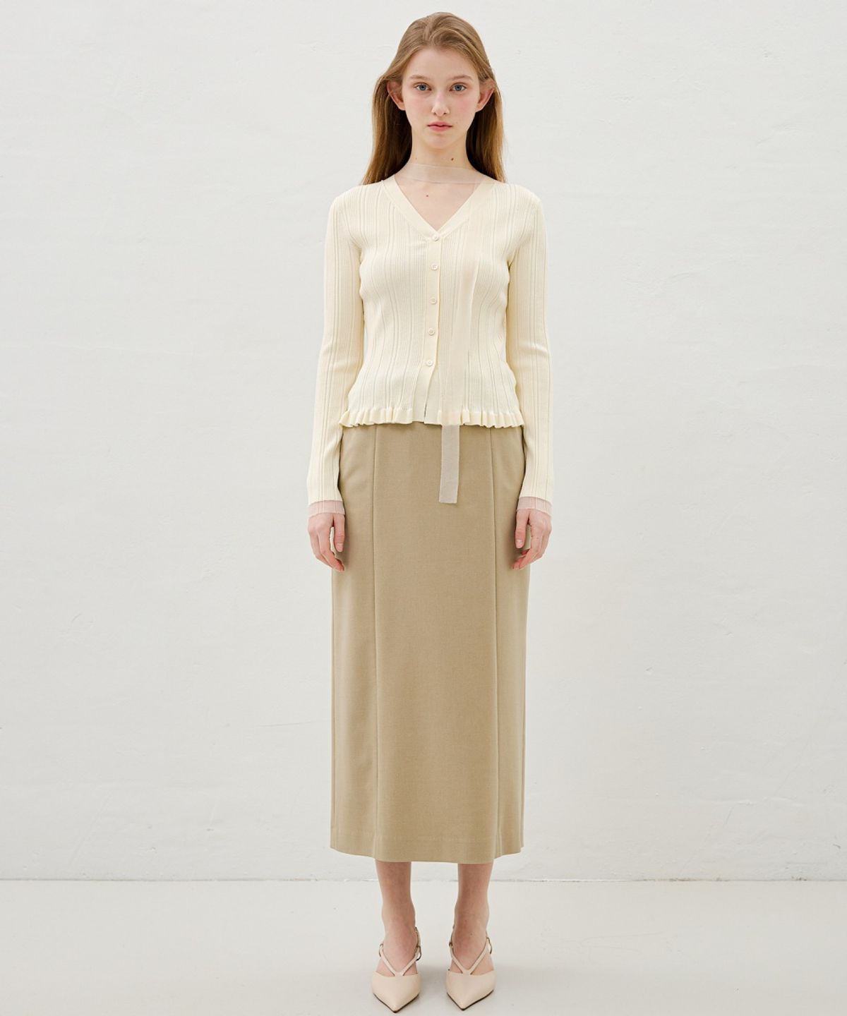 올리브 데 올리브(OLIVE DES OLIVE) H라인 슬림 펜슬 스커트 OW6SS1640