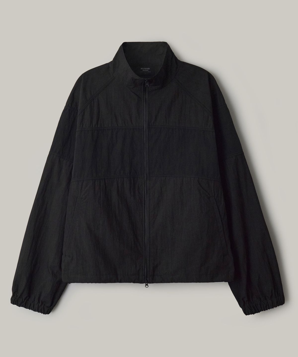 바운더리(BOUNDARY) 나일론 워싱 빈티지 재킷 [Washed Black]