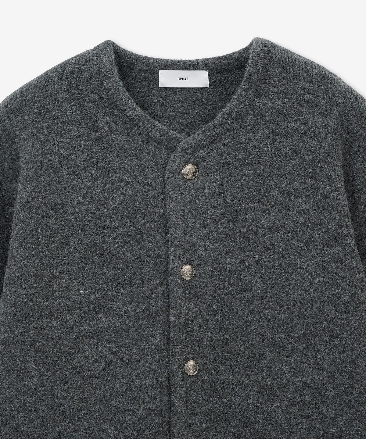 티엔지티(TNGT) Oversize Mohair Cardigan (Grey) TNSW6E101G2