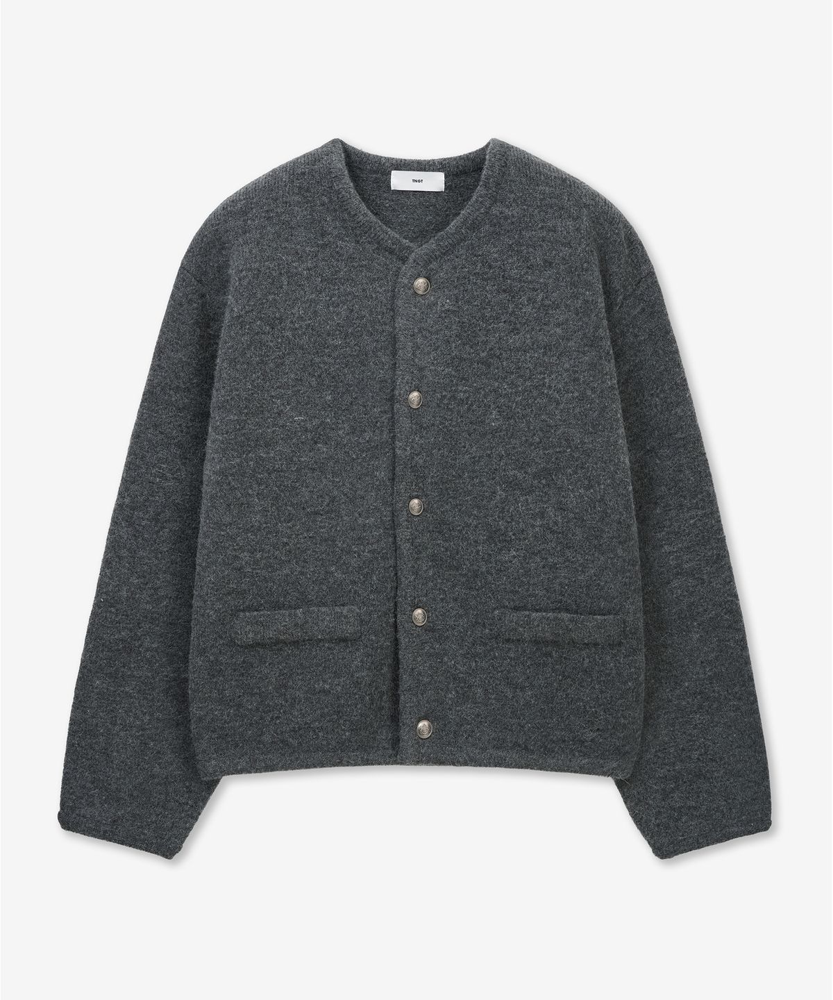 티엔지티(TNGT) Oversize Mohair Cardigan (Grey) TNSW6E101G2
