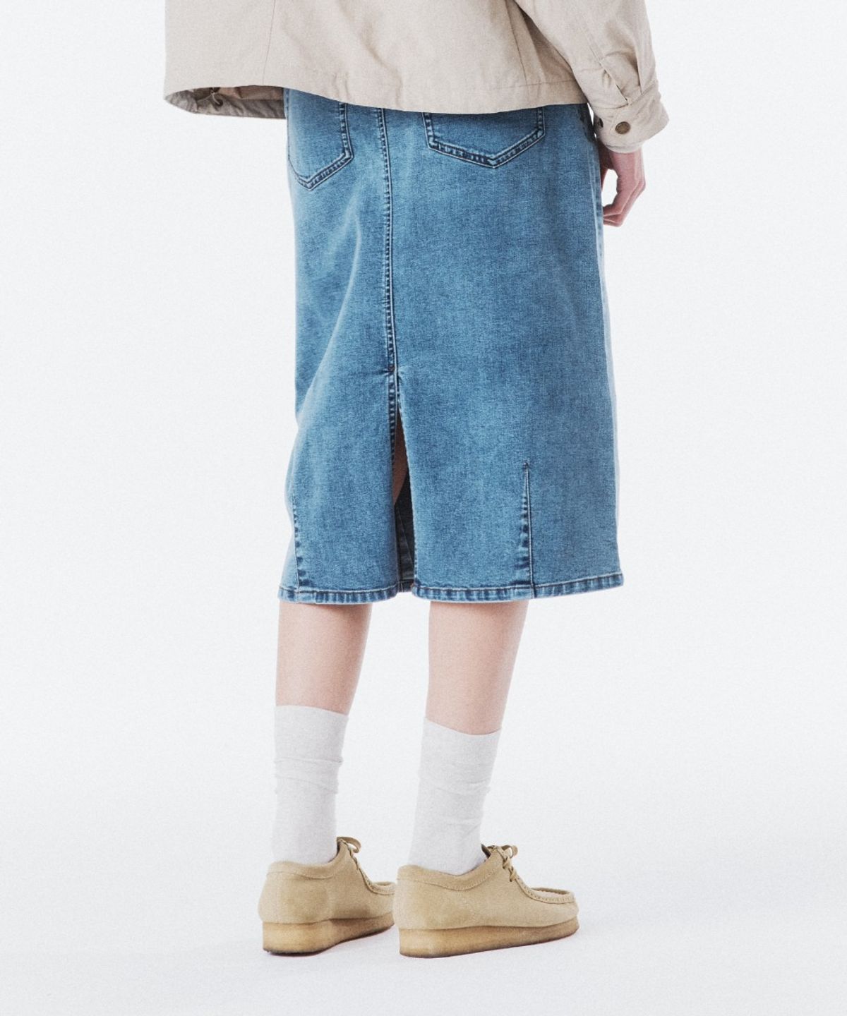 브롬톤 런던(BROMPTON LONDON) W DENIM SKIRT - M/BLUE (P261WSK460)