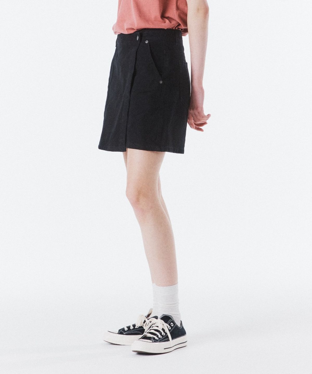 브롬톤 런던(BROMPTON LONDON) W SKIRT TROUSERS - BLACK (P261WSK107)