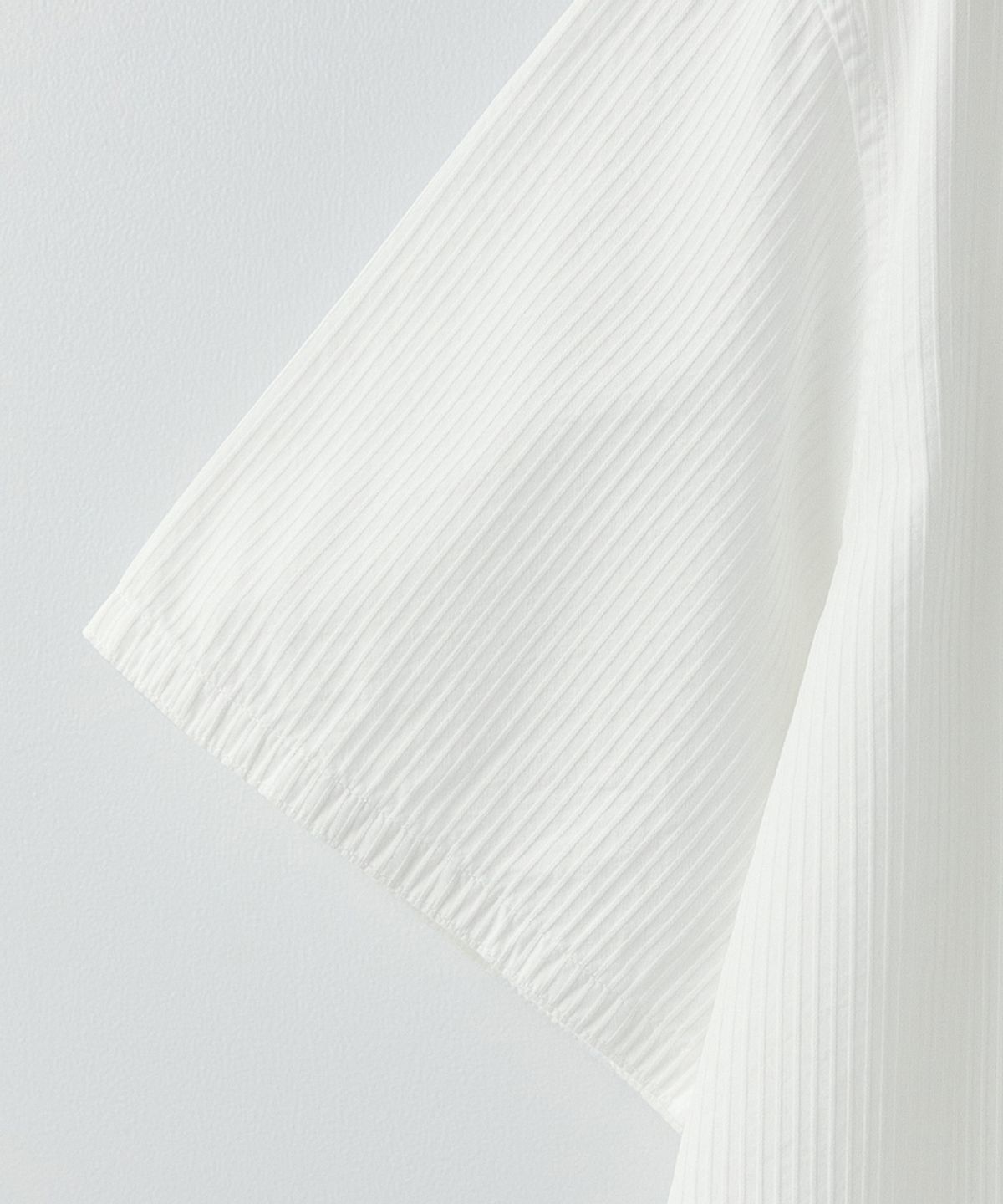 러프사이드(ROUGHSIDE) Unit Half Shirt White Dobby ST