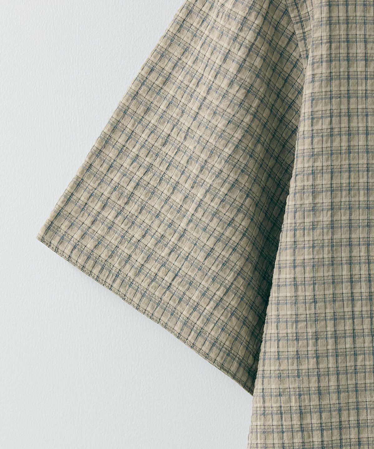러프사이드(ROUGHSIDE) Unit Half Shirt Humus Check