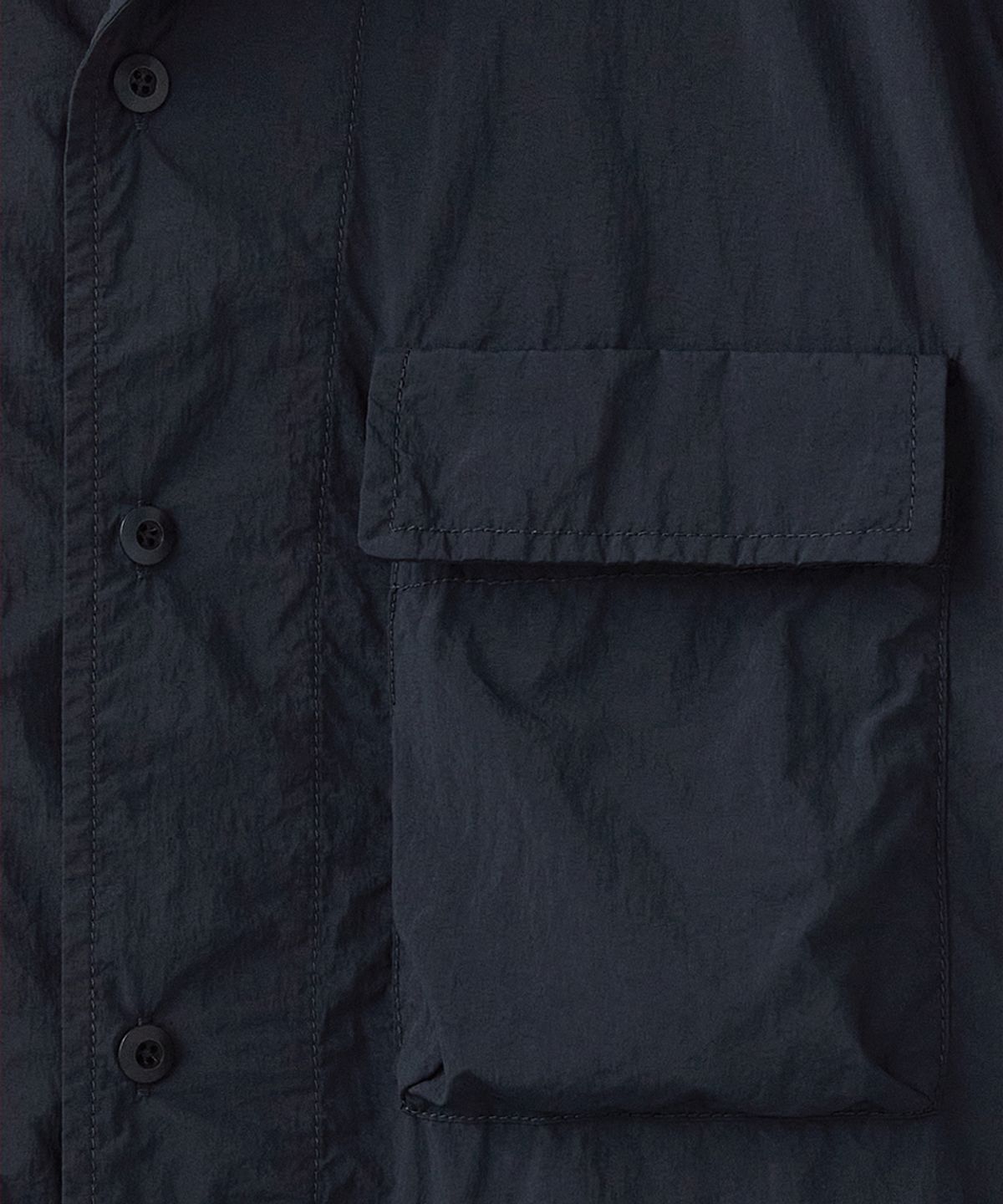 러프사이드(ROUGHSIDE) BDU Half Shirt Jacket Dark Navy