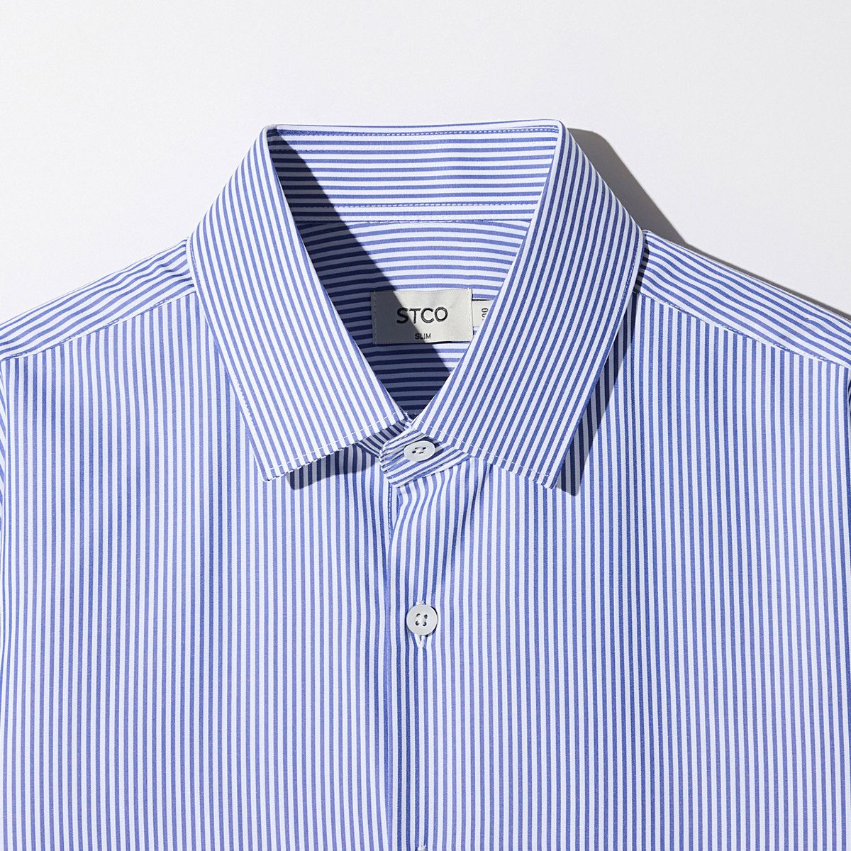 에스티코(STCO) Light&Soft SHIRTS 네이비 스트라이프 (슬림핏)_SDSVC07STN