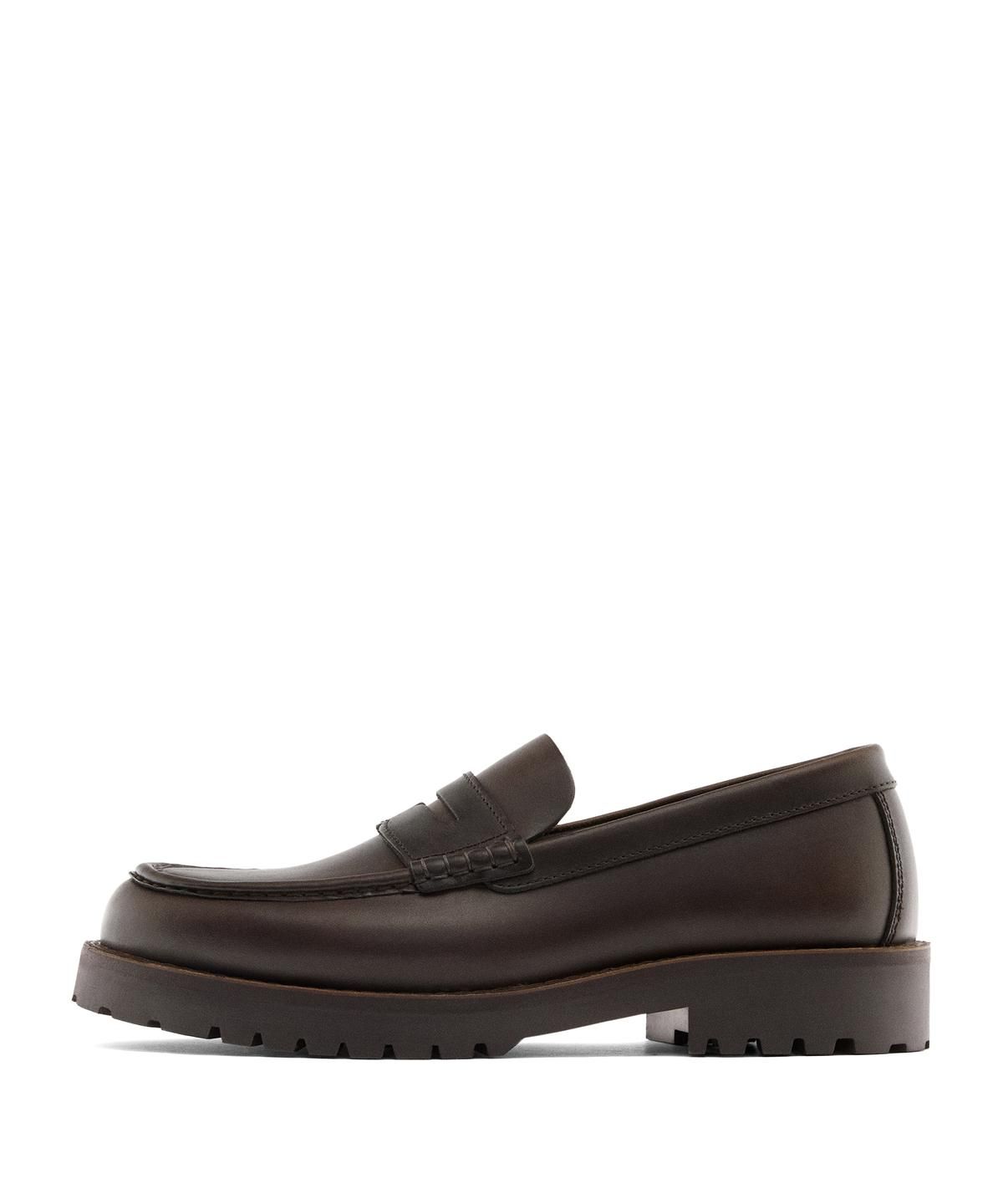 마시모두띠(MASSIMO DUTTI) 발등 스티치 트랙솔 로퍼