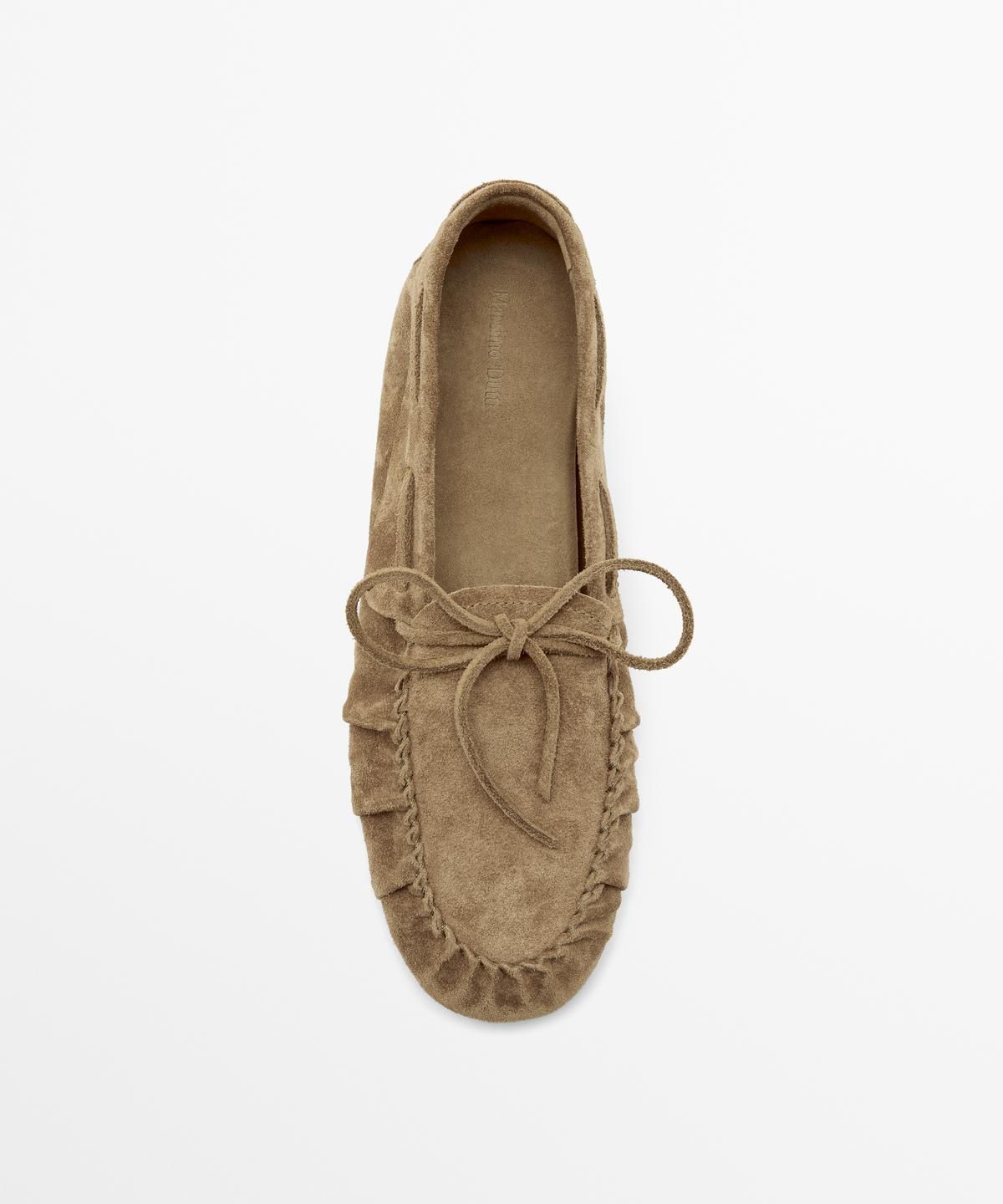 마시모두띠(MASSIMO DUTTI) 소프트 레더 셔링 로퍼