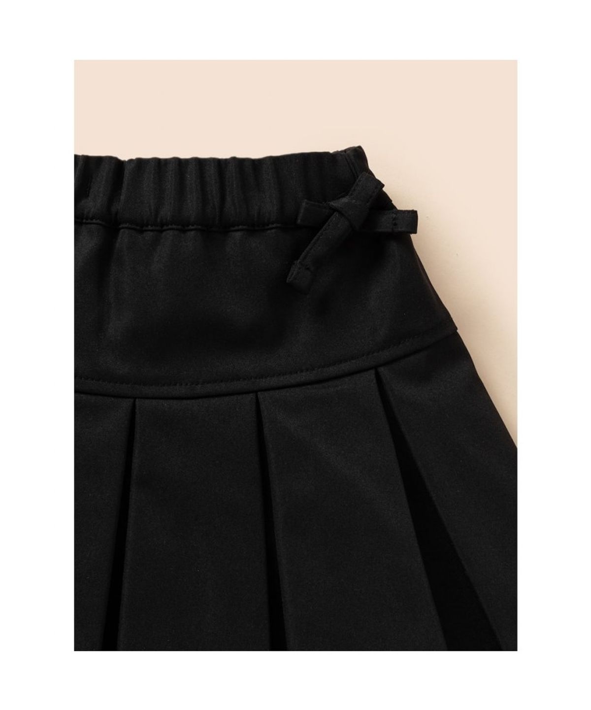 빈폴 키즈(BEANPOLE KIDS) 배색 플리츠 스커트  블랙 (BI6227G035)