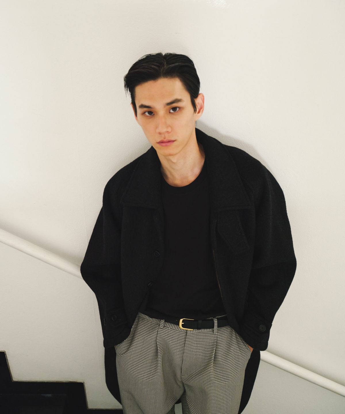 비베르데(VIIVERDE) Raglan Balmacaan Coat Black