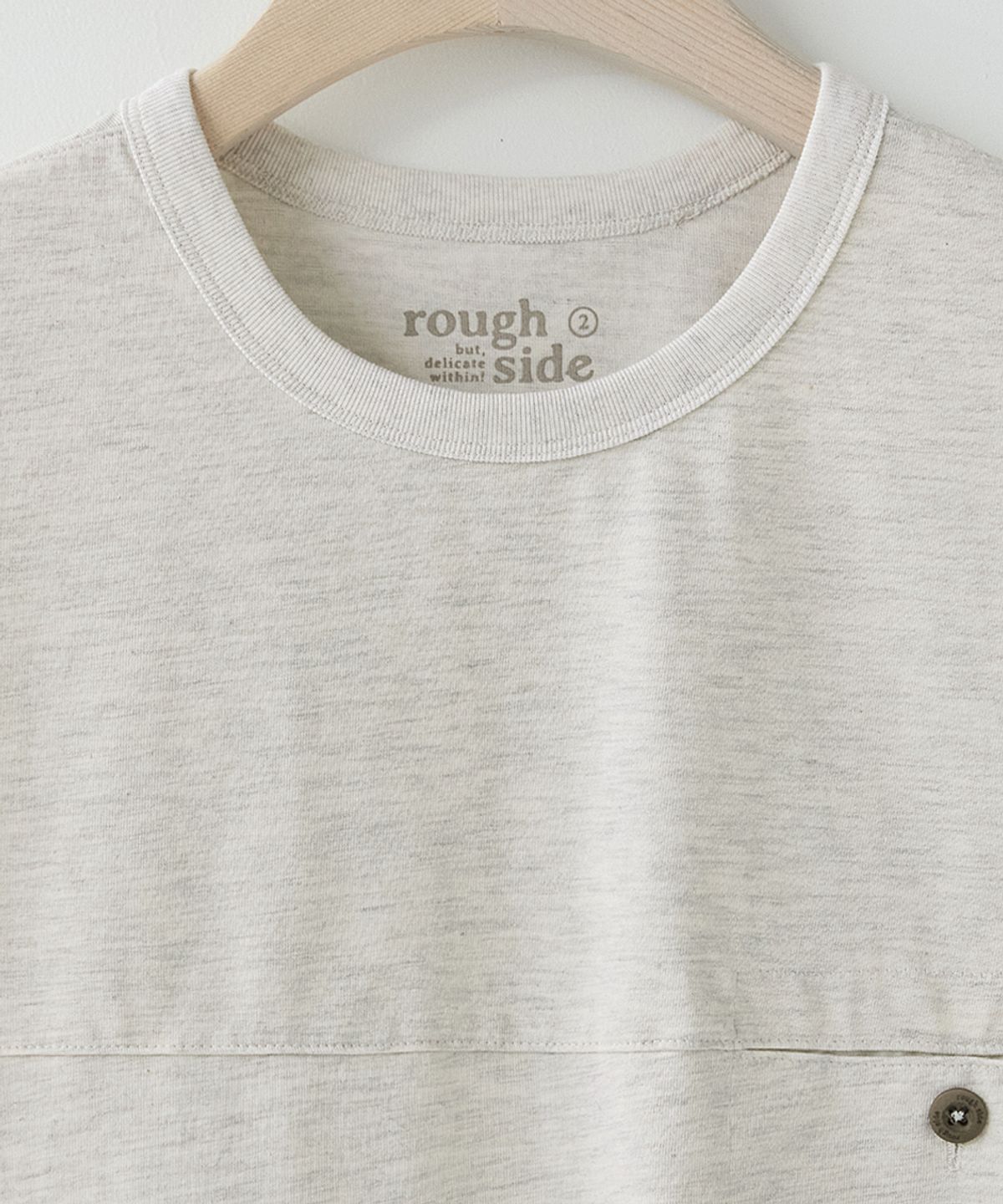 러프사이드(ROUGHSIDE) Sunset T-shirt Oatmeal