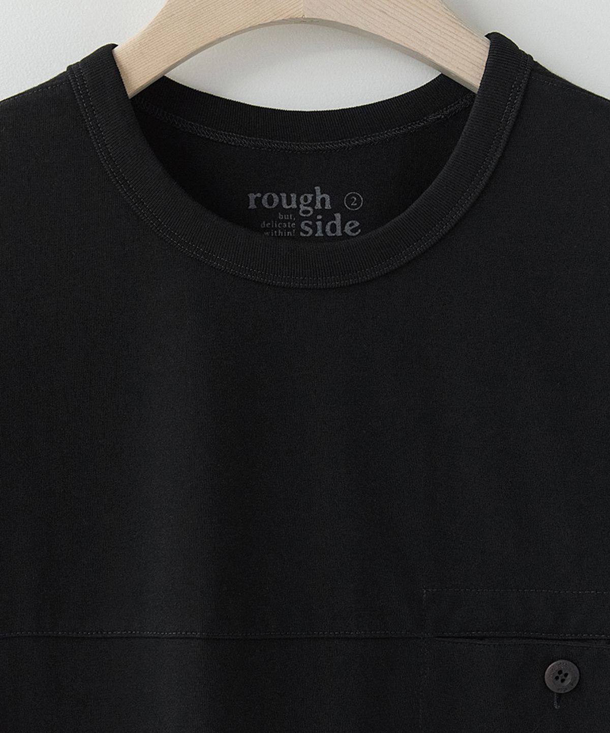 러프사이드(ROUGHSIDE) Sunset T-shirt Black
