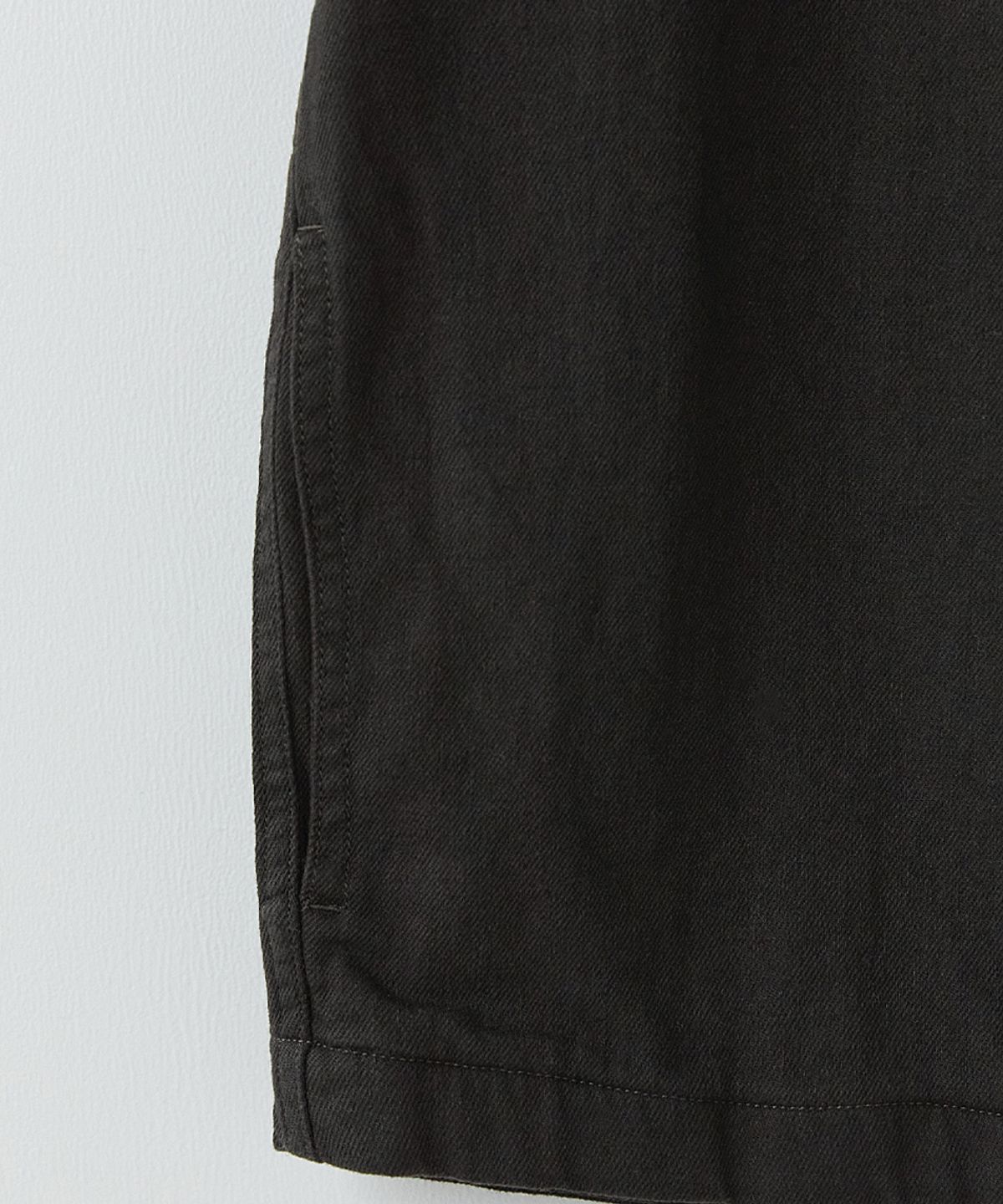 러프사이드(ROUGHSIDE) Trucker Half Shirt Jacket Ash Black