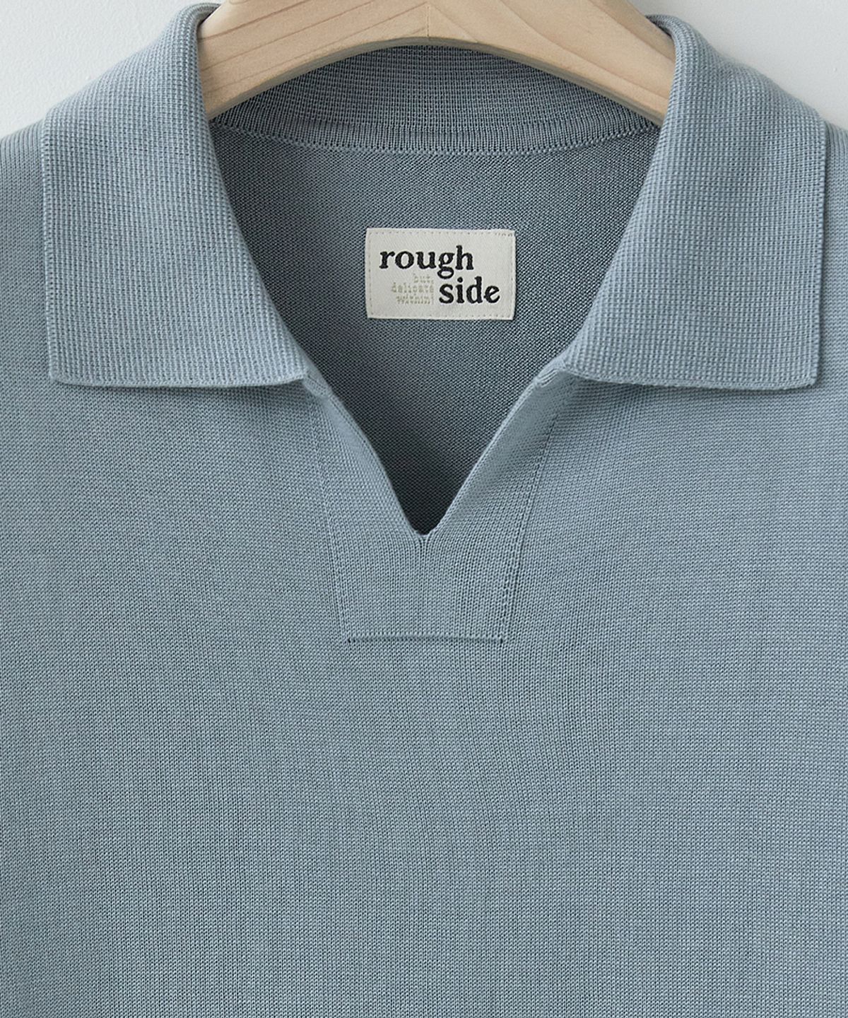 러프사이드(ROUGHSIDE) Skipper Half Knit Sky Blue