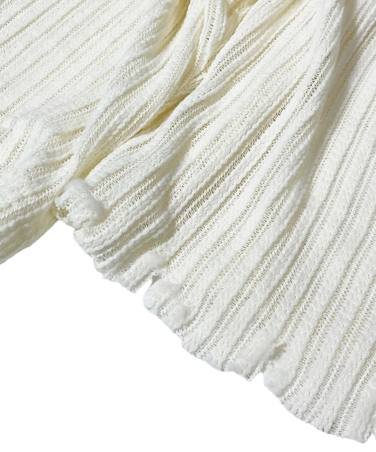 스케이터락(SK8ER ROCK) Cross Destoyed See-Through Kint ((ivory))