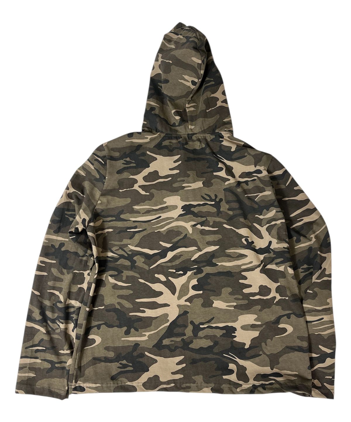 스케이터락(SK8ER ROCK) Camouflage 8 Henley Neck Hoodie ((beige))