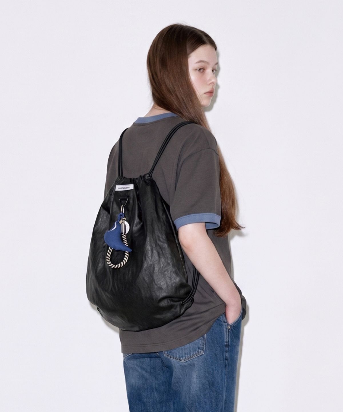 콜드블랭킷(COLD BLANKET) Drummer Bag : 투웨이 스트링 드로우 백 블랙