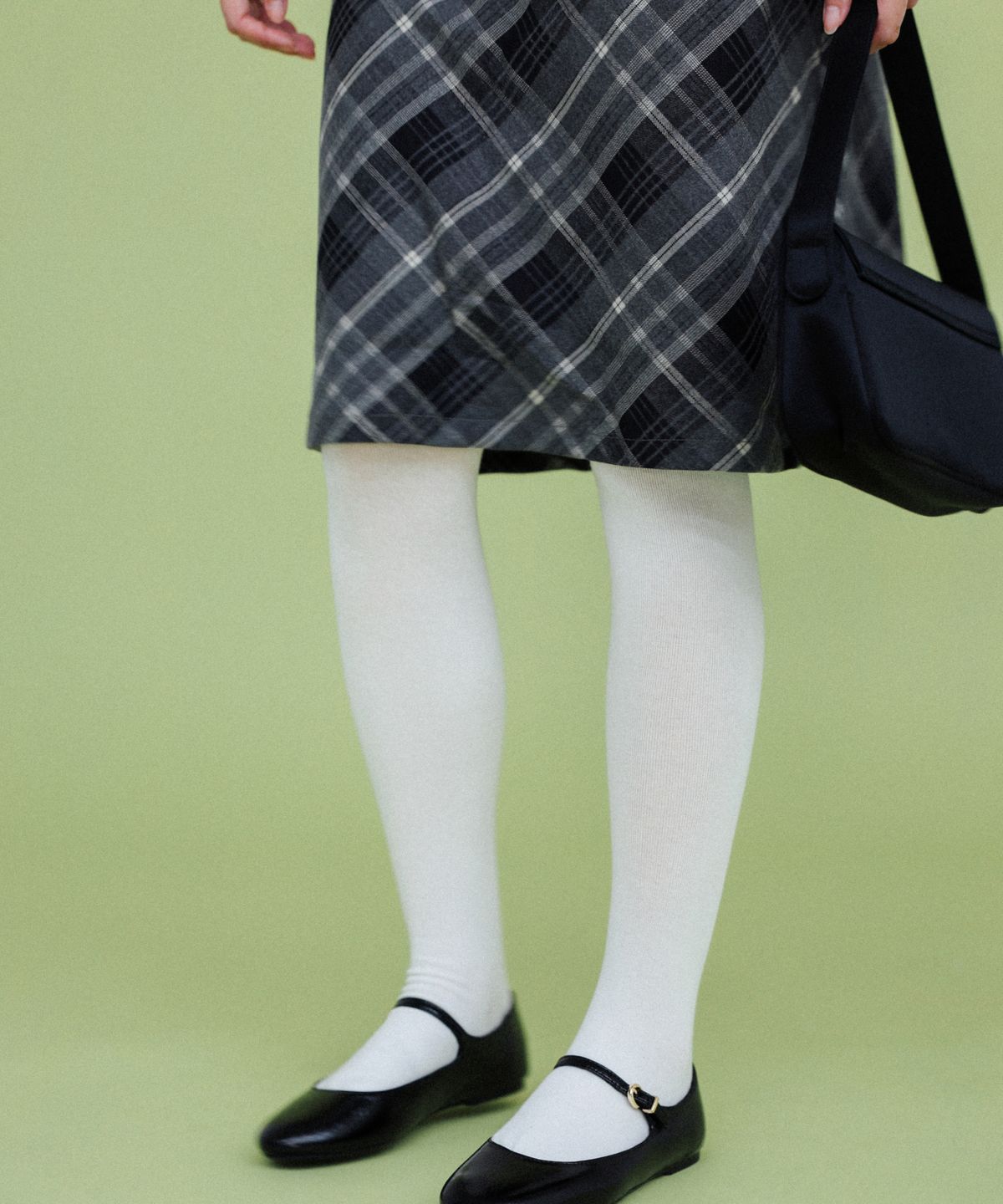 도넛바이닐샵(DONUTVINYLSHOP) plain cotton tights (5colors) - 3PACK
