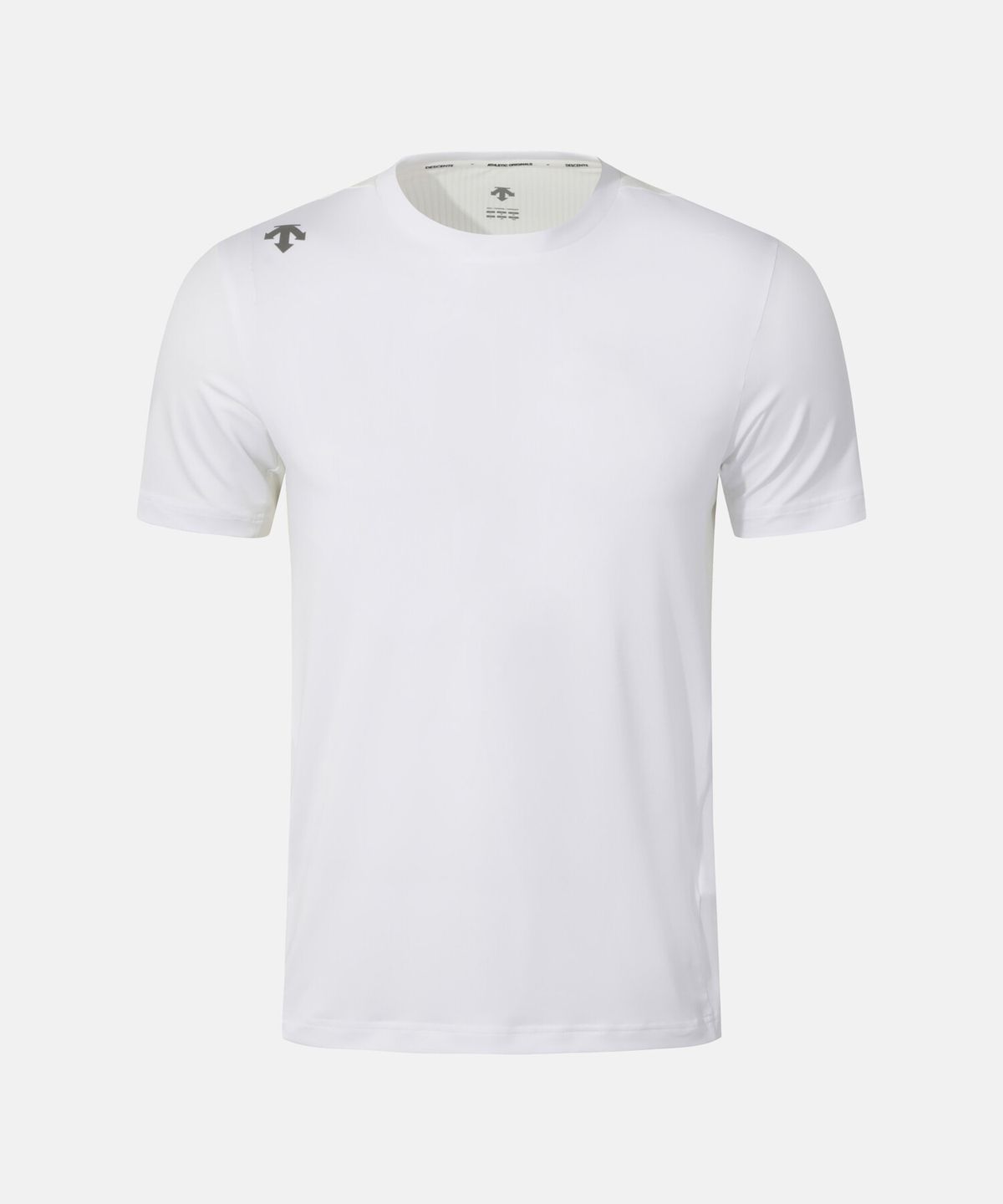 데상트(DESCENTE) 러닝 배색 반팔 티셔츠 화이트 SR123RTS22