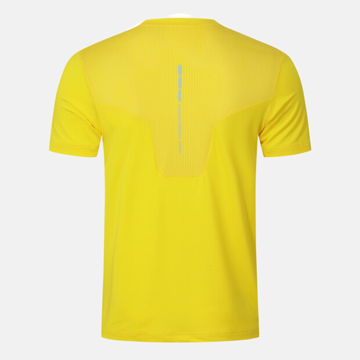 데상트(DESCENTE) 러닝 배색 반팔 티셔츠 옐로우 SR123RTS22
