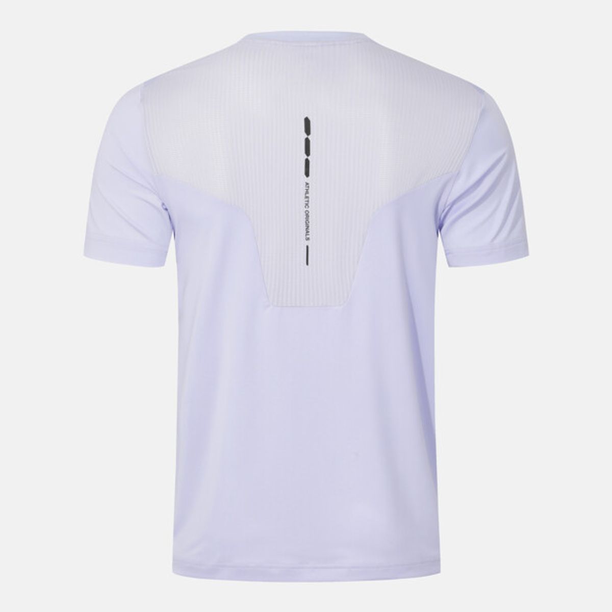 데상트(DESCENTE) 러닝 배색 반팔 티셔츠 퍼플 SR123RTS22