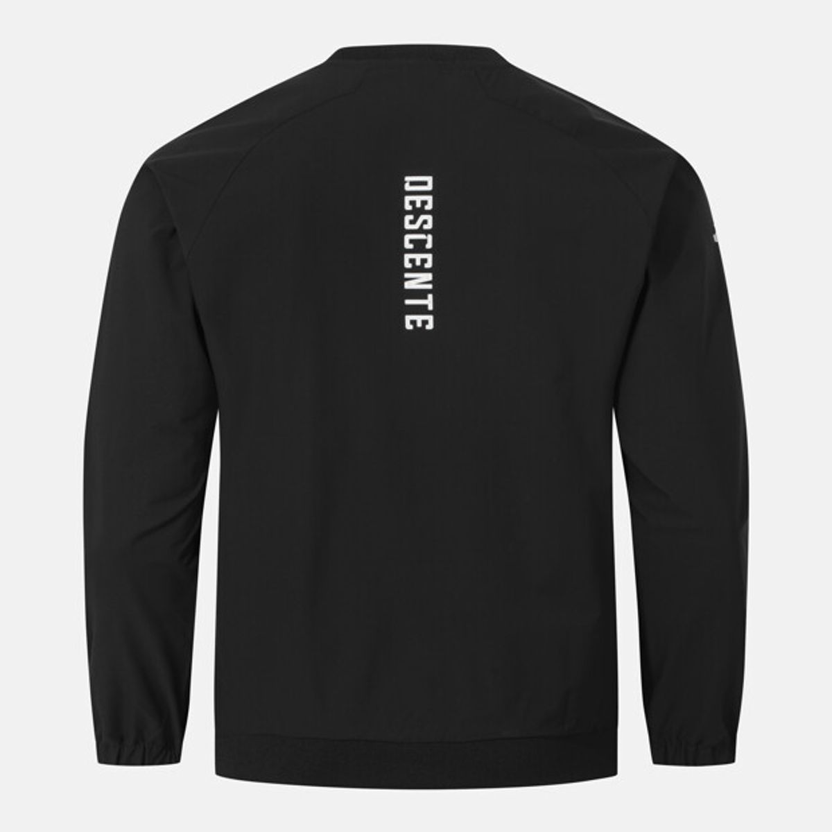 데상트(DESCENTE) 트레이닝 포켓 우븐 맨투맨 블랙 SR123TWH21