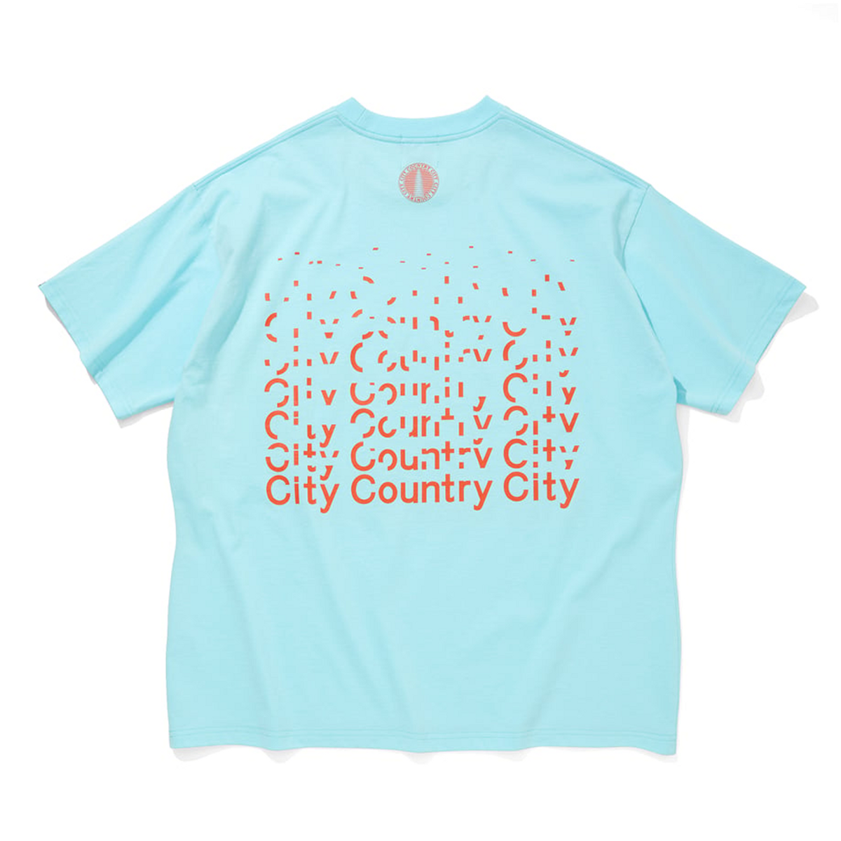 시티 컨트리 시티(CITY COUNTRY CITY) 코튼 반팔 티셔츠 하우스 파워 블루 공용