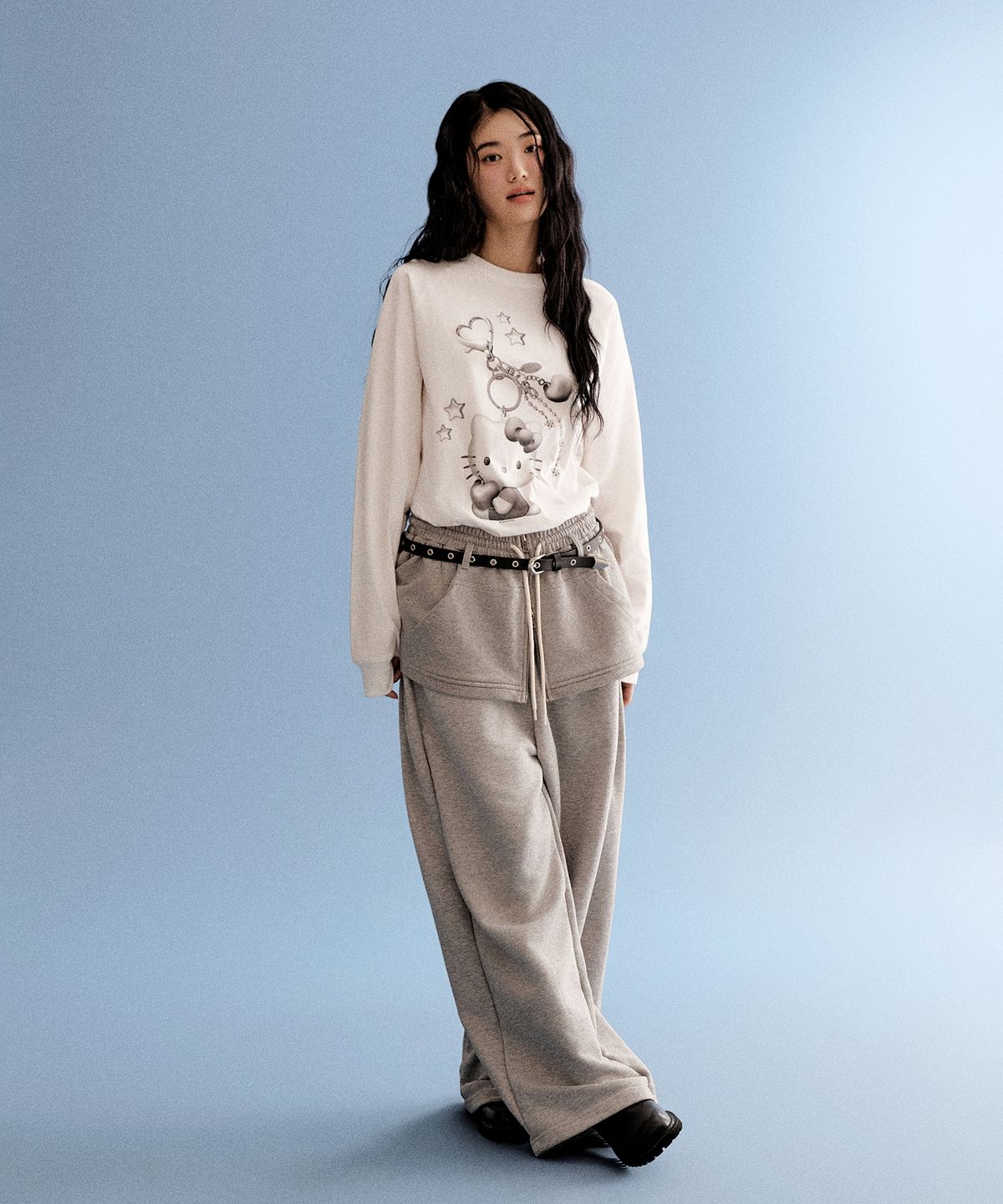 스파오(SPAO) [산리오캐릭터즈] 긴팔티(WHITE)_SPLAG23U01