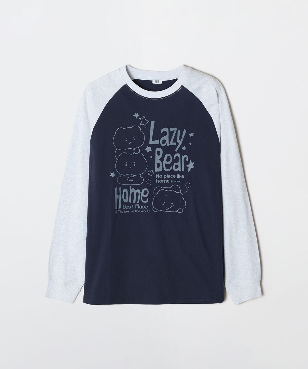 스파오(SPAO) [망그러진곰] 긴팔티(NAVY)_SPLAG23U03