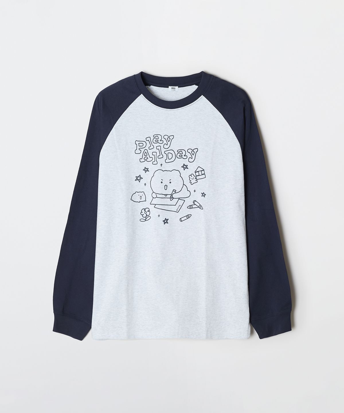 스파오(SPAO) [망그러진곰] 긴팔티(MELANGE GRAY)_SPLAG23U03