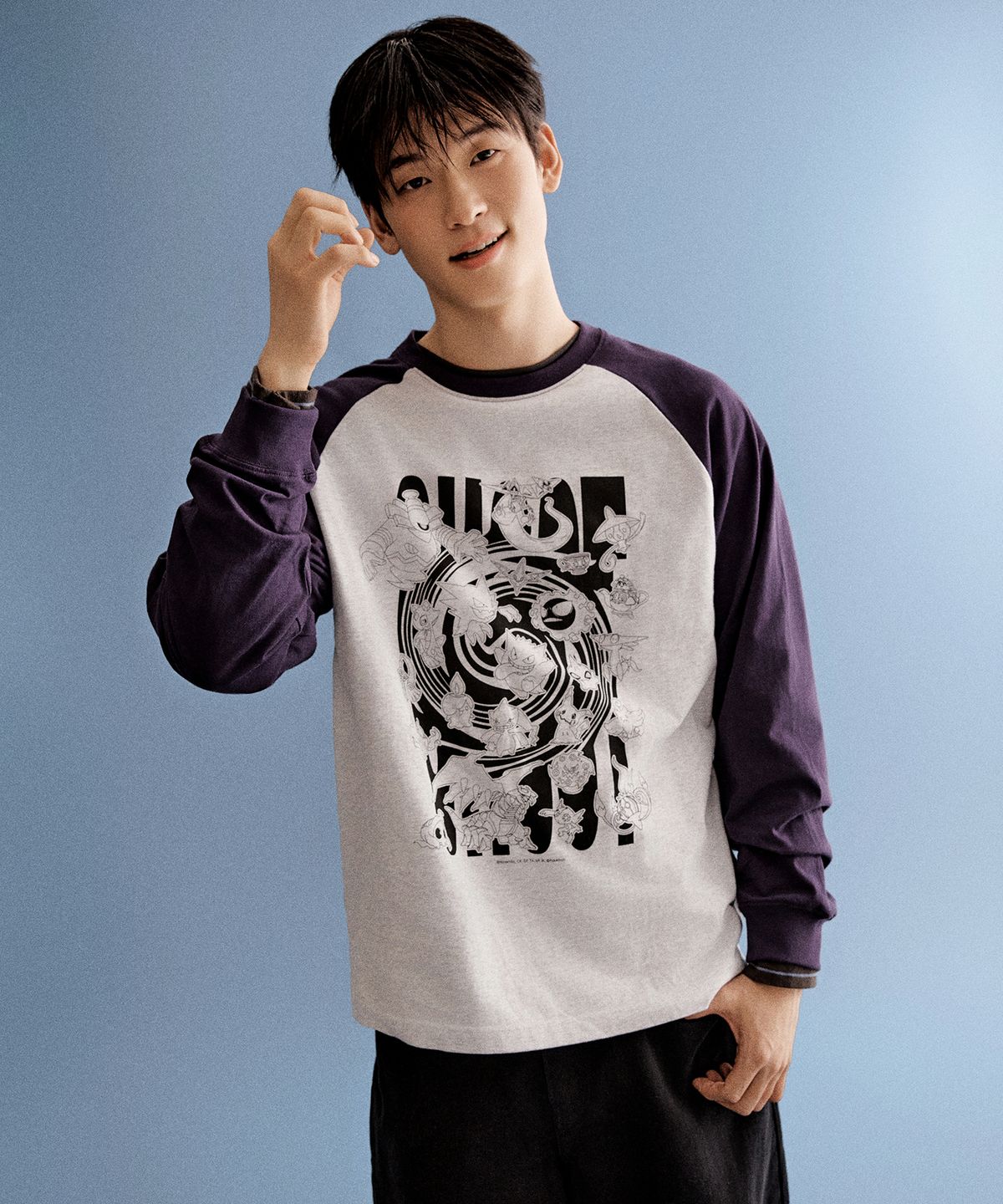 스파오(SPAO) [포켓몬] 긴팔티(PURPLE)_SPLAG23U04