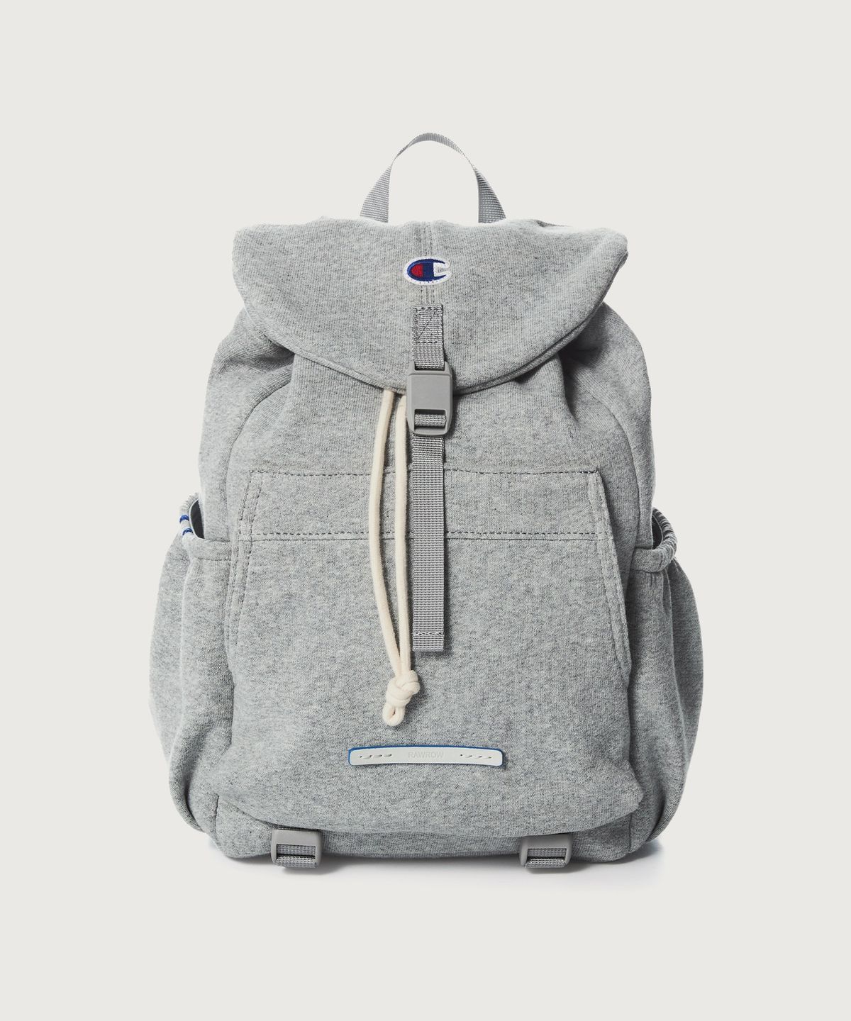 챔피온(CHAMPION) 챔피온 x 로우로우 스트링 럭색 미니 백팩 Grey