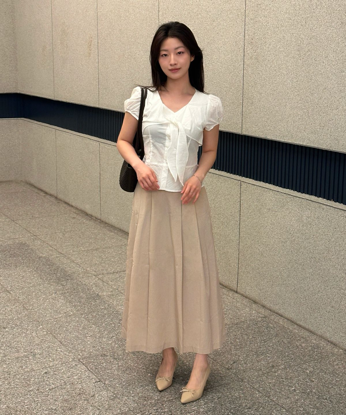 미쏘(MIXXO) 코튼 롱 스커트_MIWWHG410A